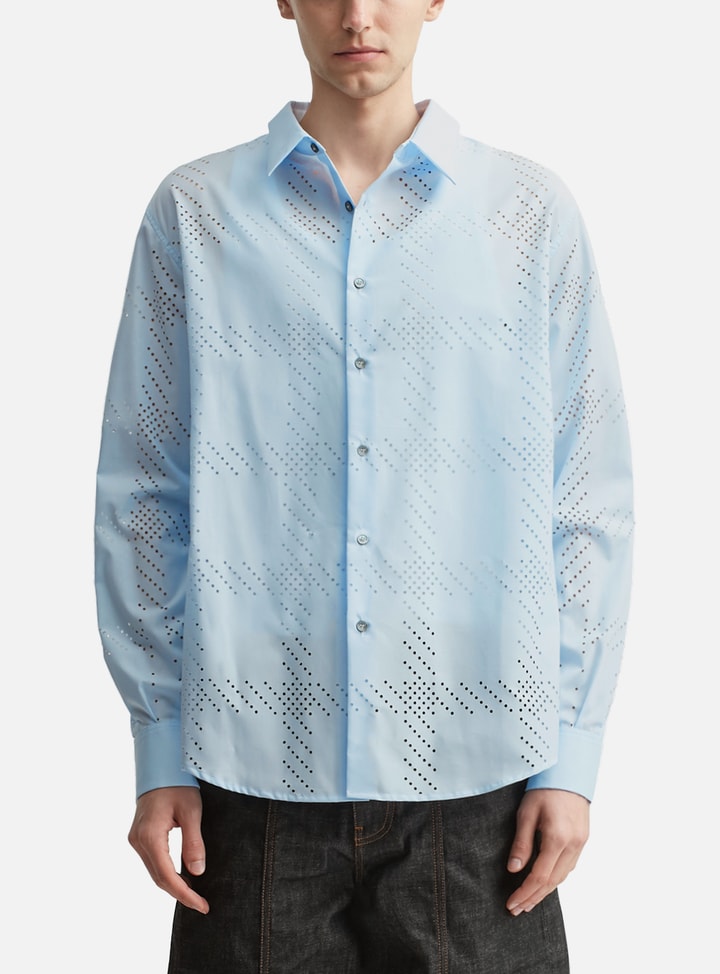 Laser Check Perforated Shirt Placeholder Image
