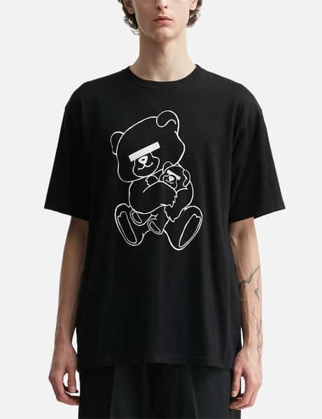 Undercover BEAR Short sleeve T-shirt - Black crewneck tee with 