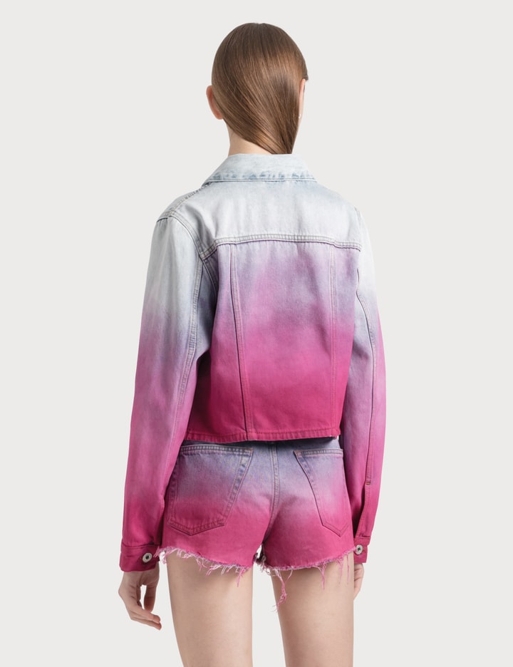 Degrade Cropped Denim Jacket Placeholder Image