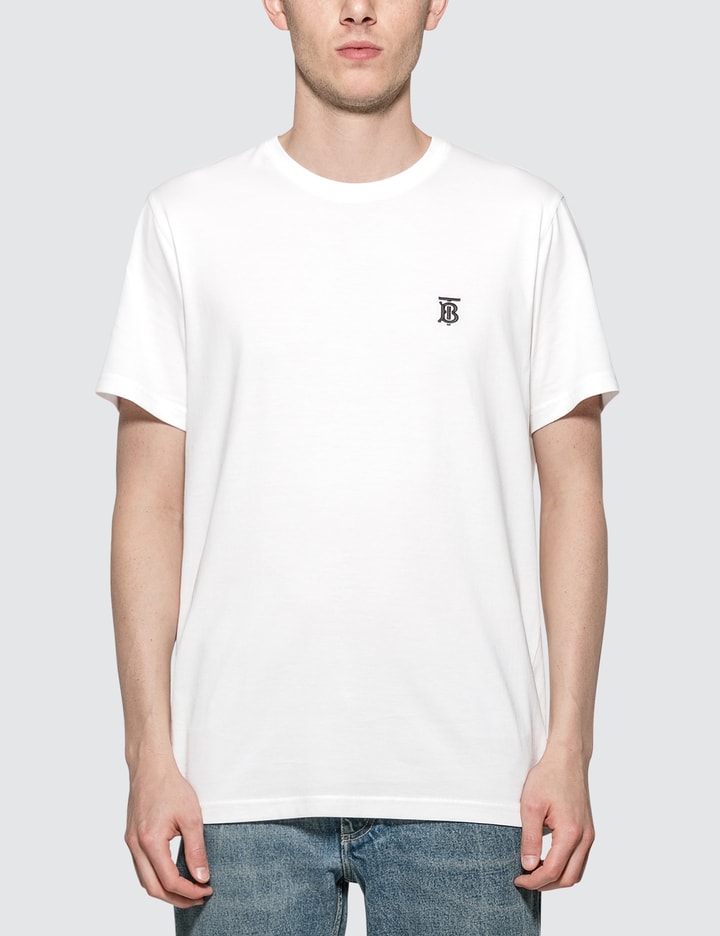 Monogram Motif Technical Cotton Shirt in White - Men