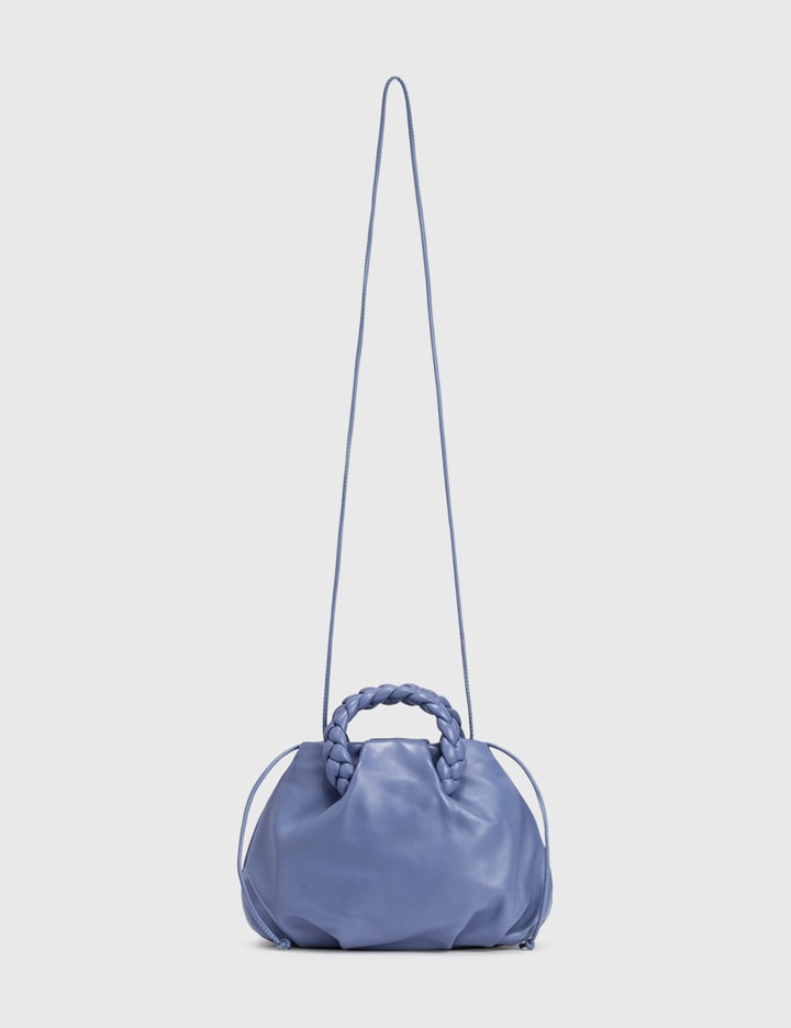 Hereu Bombon Leather Top Handle Bag in Blue