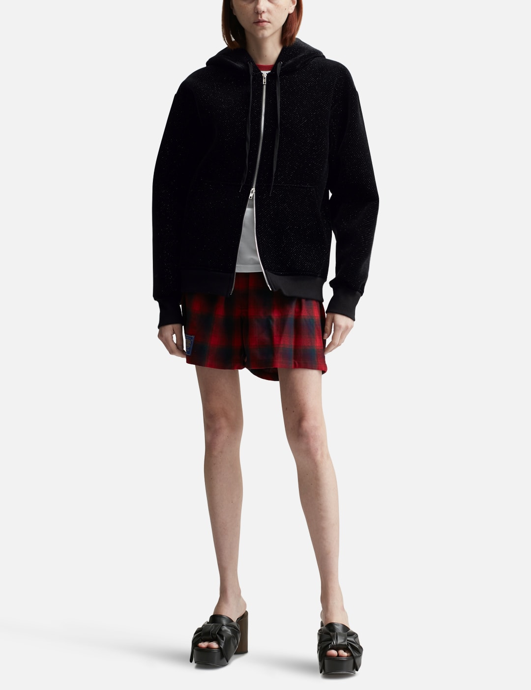 Black Rabbit Ear Zip-Up Hoodie view 16