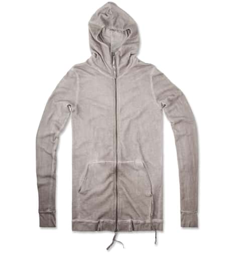 SILENT DAMIR DOMA - Grey Washed Silent Torob Zip Up | HBX