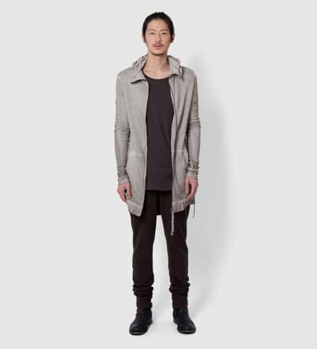 SILENT DAMIR DOMA - Grey Washed Silent Torob Zip Up | HBX - ハイプ 