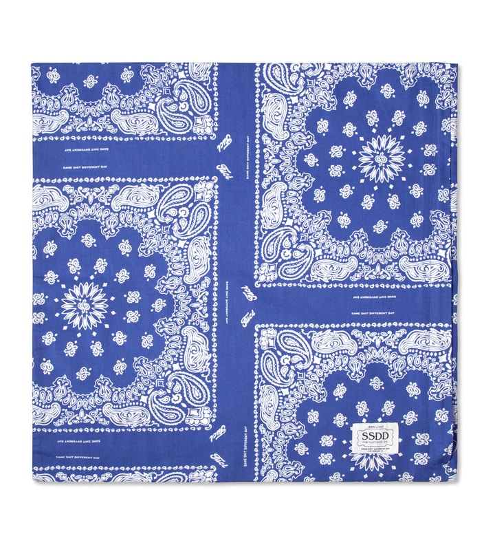Blue/White FUCT SSDD Bandana Print Pillow Placeholder Image