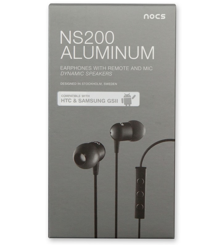 Black NS200 Aluminum Android Earphones Placeholder Image