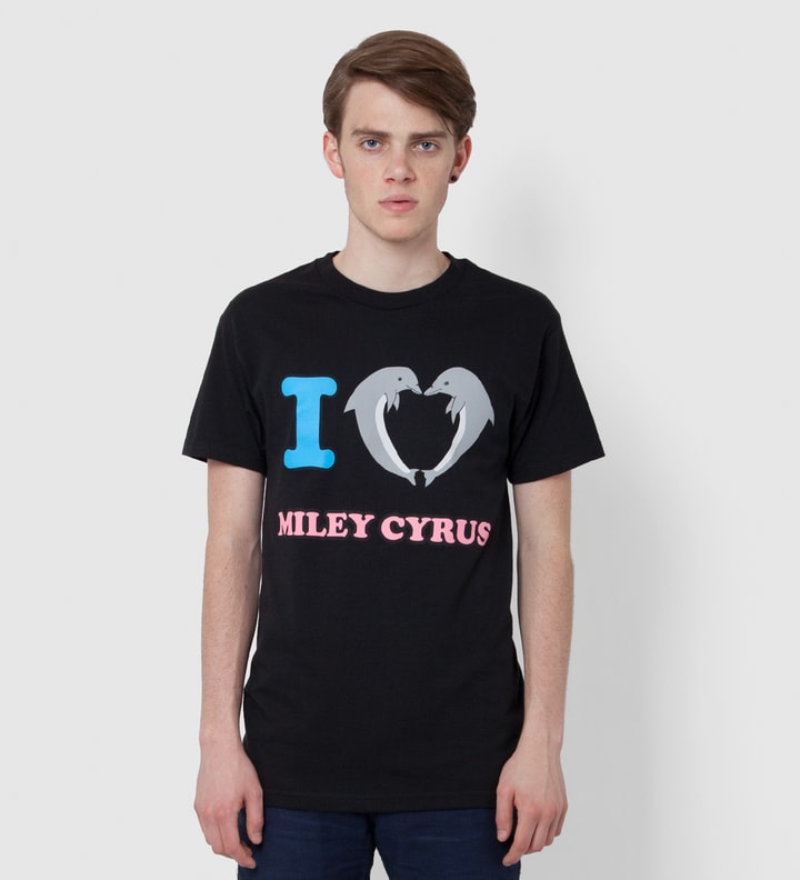 Black Jasper Dolphin Heart Miley T-Shirt  Placeholder Image