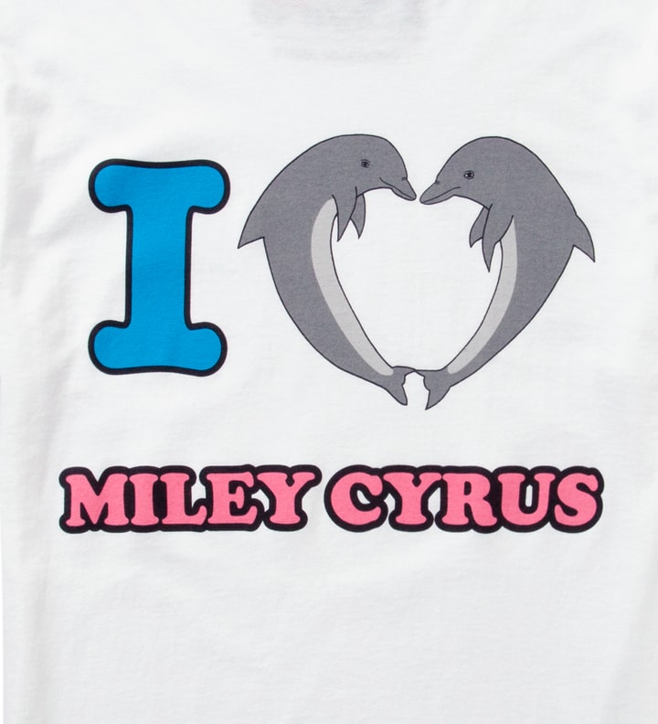 White Jasper Dolphin Heart Miley T-Shirt Placeholder Image