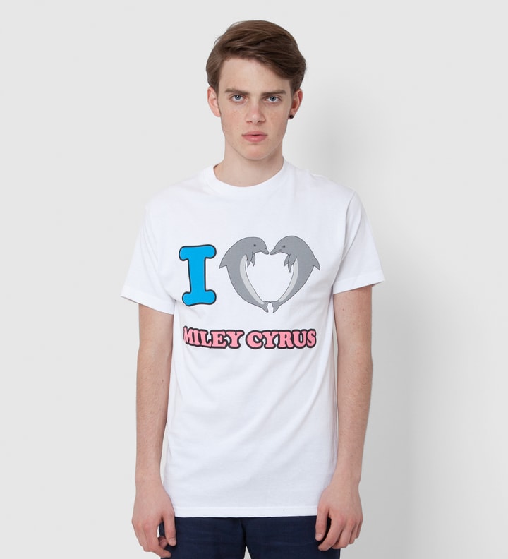 White Jasper Dolphin Heart Miley T-Shirt Placeholder Image
