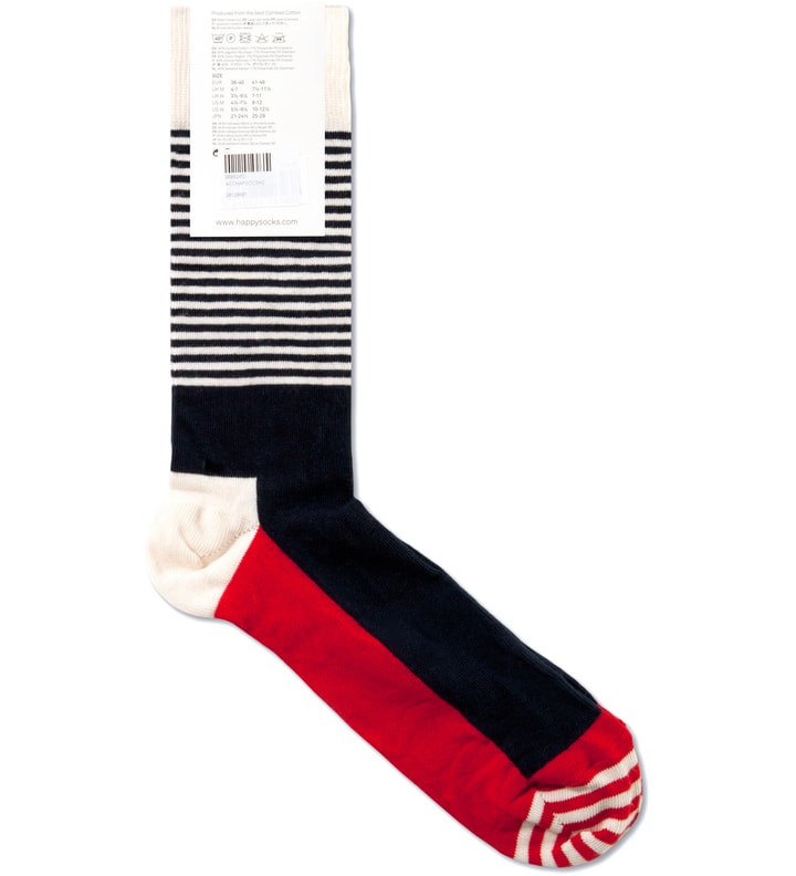 Blue/White Stripe Half Socks Placeholder Image
