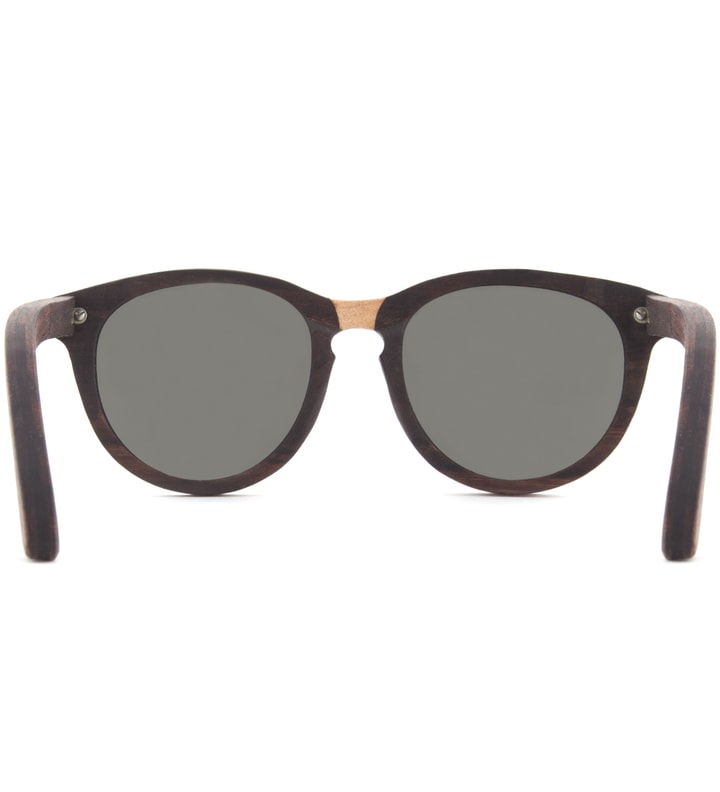 Oswald Select Rosewood and Quilted Maple Polarized Grey Sunglasses Placeholder Image
