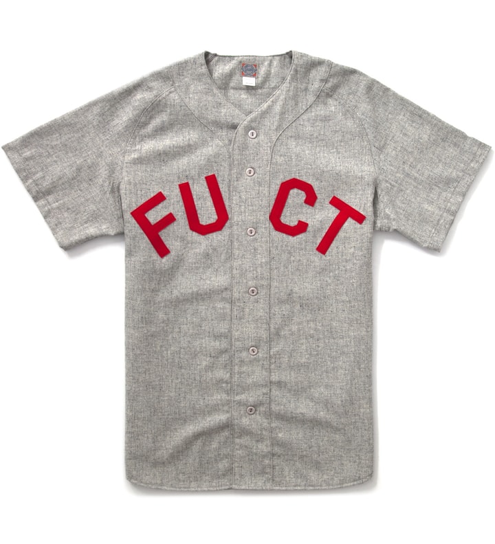 FUCT x Ebbets Grey Field Flannel Jersey Shirt Placeholder Image