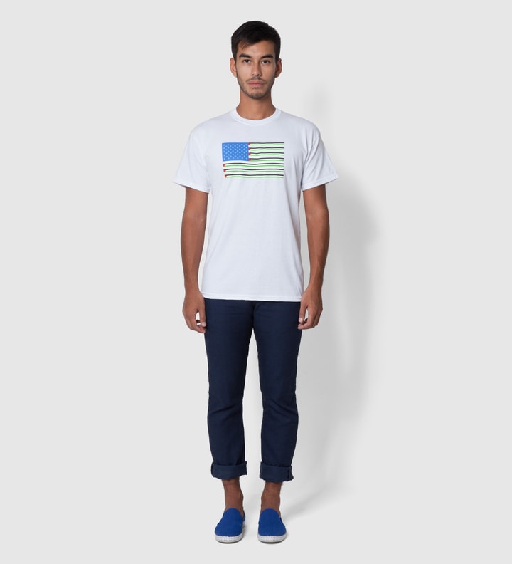 White Stars and Stripes T-Shirt  Placeholder Image