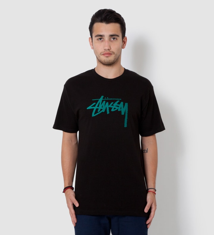Black & Green Stussy Logo T-Shirt  Placeholder Image