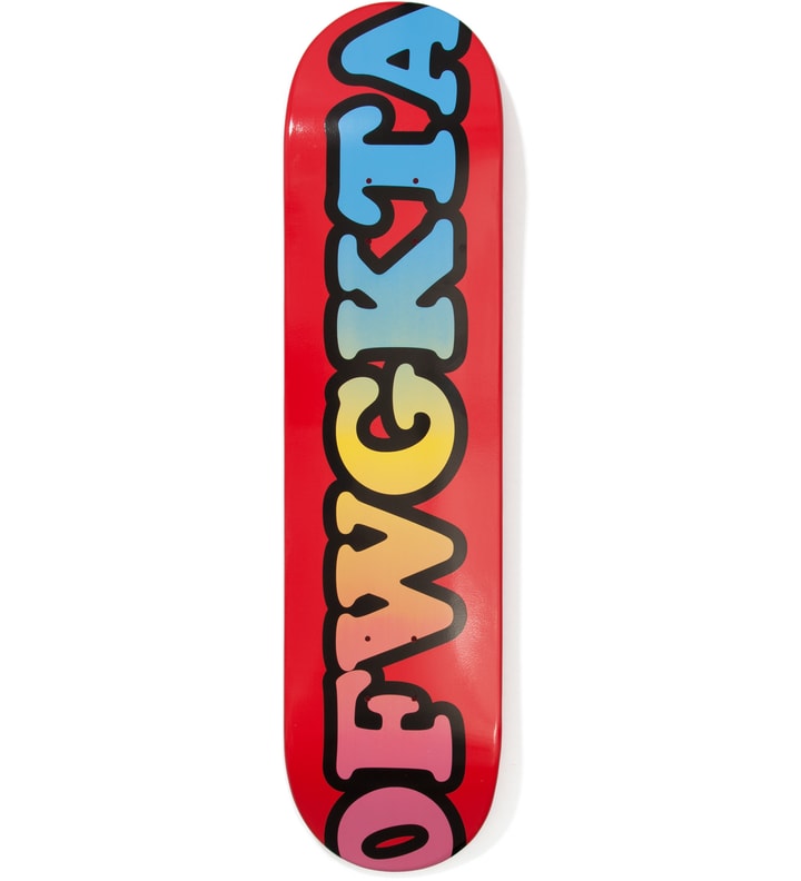 Odd Future - Red OFWGKTA Skateboard Deck 7.75" | HBX - Globally Curated Fashion Lifestyle by Hypebeast