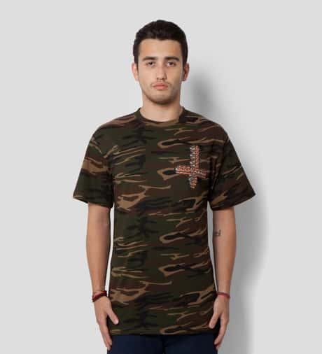 GI Jane SS Crewneck Tan Camo - No Numbers
