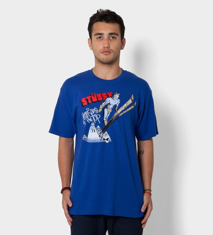 Pierre Bolide x Stussy Royal Blue Ski Jump T-Shirt  Placeholder Image