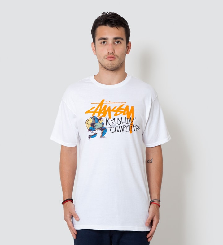 Pierre Bolide x Stussy White Hockey T-Shirt Placeholder Image