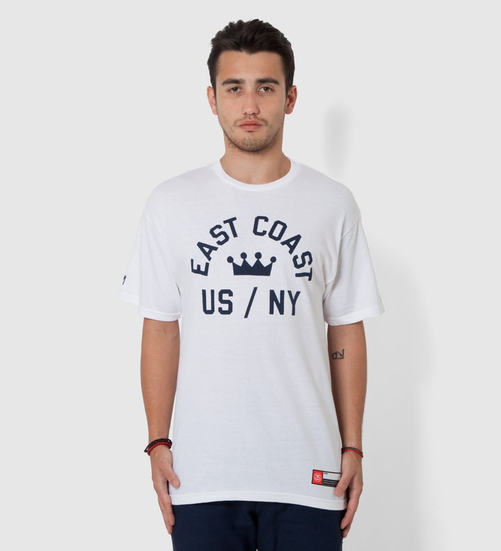 White & Blue East Coast T-Shirt  Placeholder Image