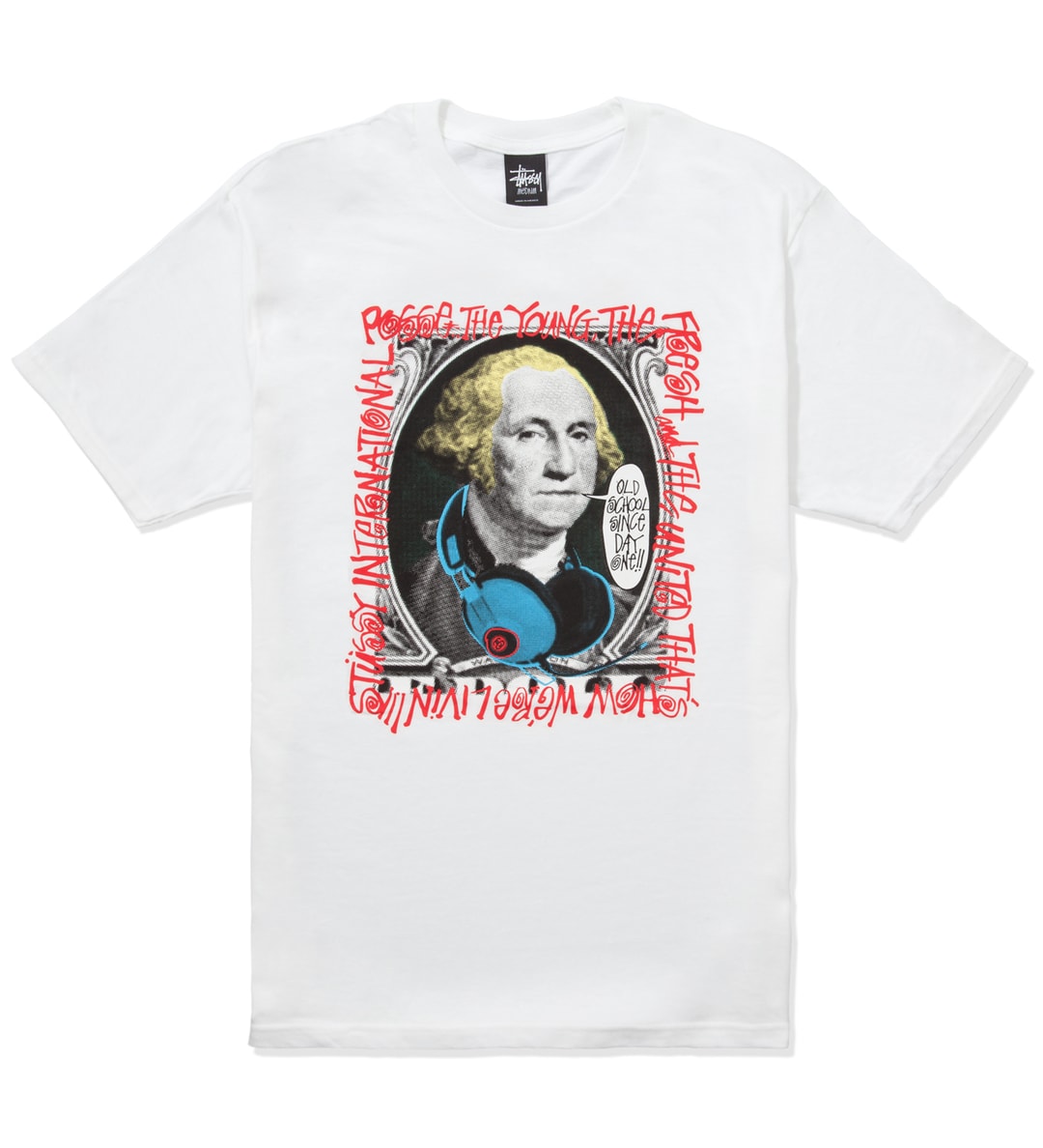 Stüssy - White George T-Shirt | HBX - Globally Curated Fashion and  