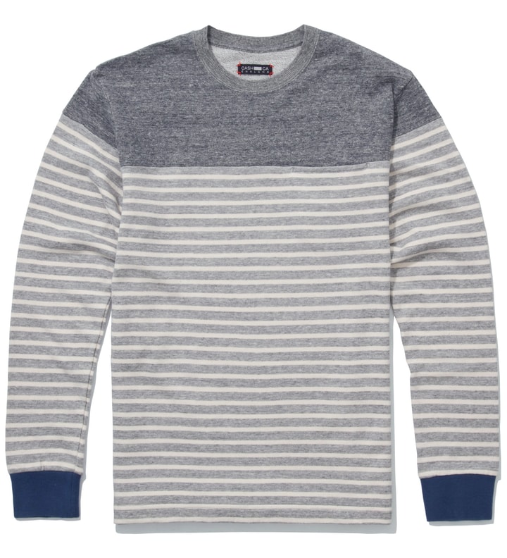 Grey Panel Border Sweater Placeholder Image