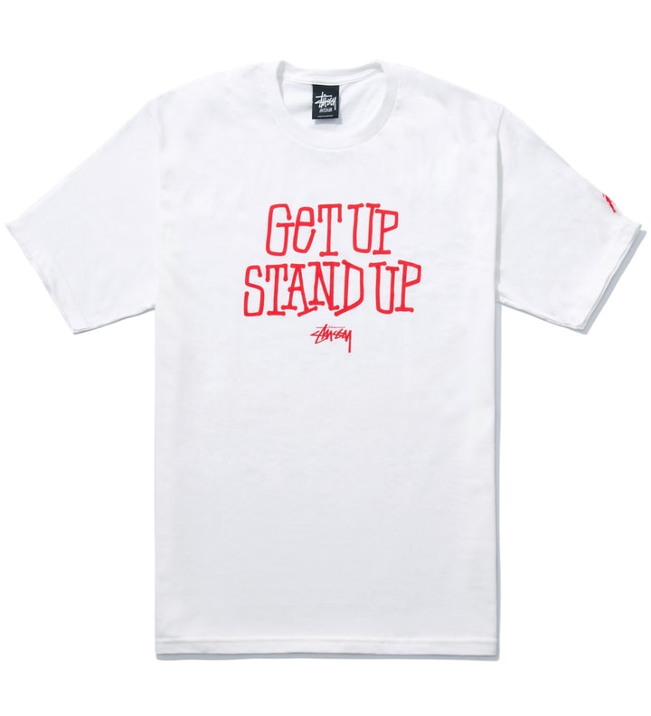 White Get Up Stand Up T-Shirt  Placeholder Image