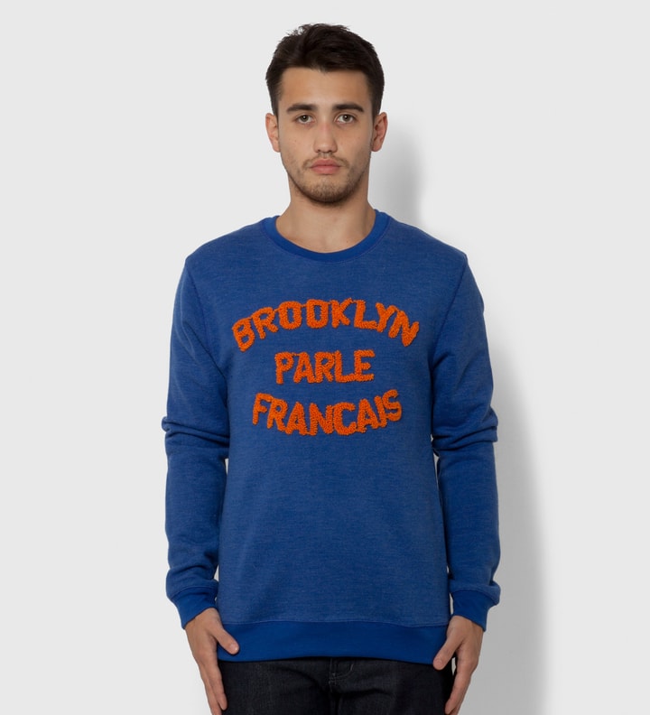Blue & Orange Brooklyn Parle Francais Sweater Placeholder Image