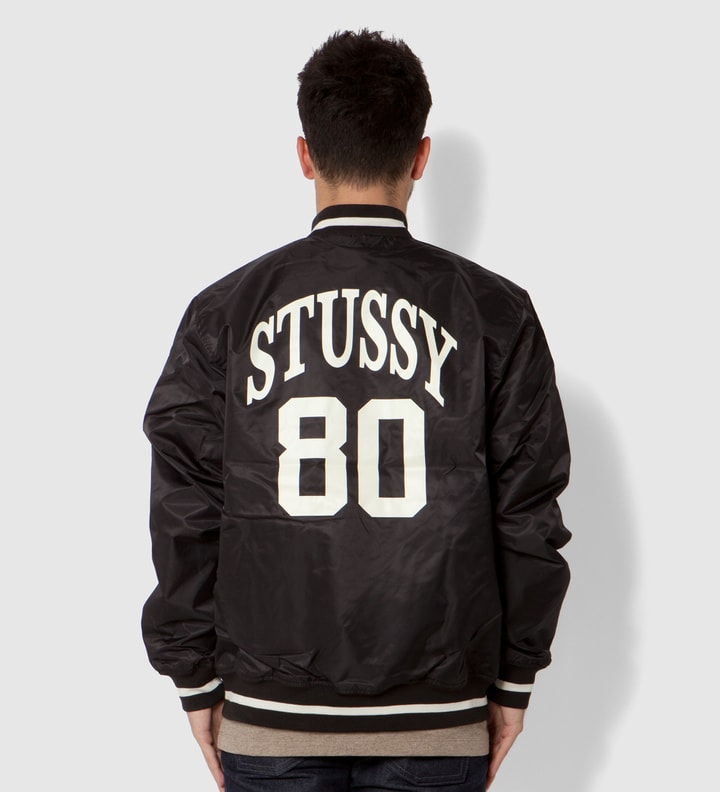 Black Varsity Coach Jacket  Placeholder Image