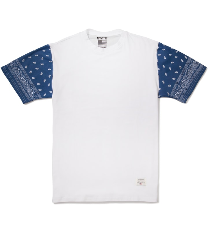 White/Navy Print Mr. Bandana Immediate T-Shirt  Placeholder Image