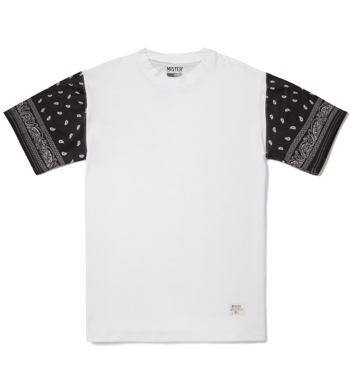 White/Black Print Mr. Bandana Immediate T-Shirt  Placeholder Image