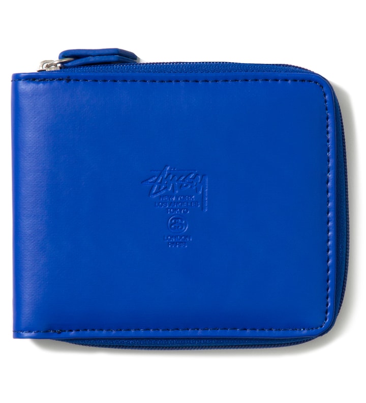 Blue Super Solid Zip Wallet Placeholder Image