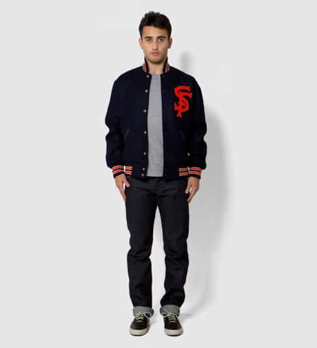 Ebbets Field Flannels Navy San Francisco Seals 1940 Jacket HBX