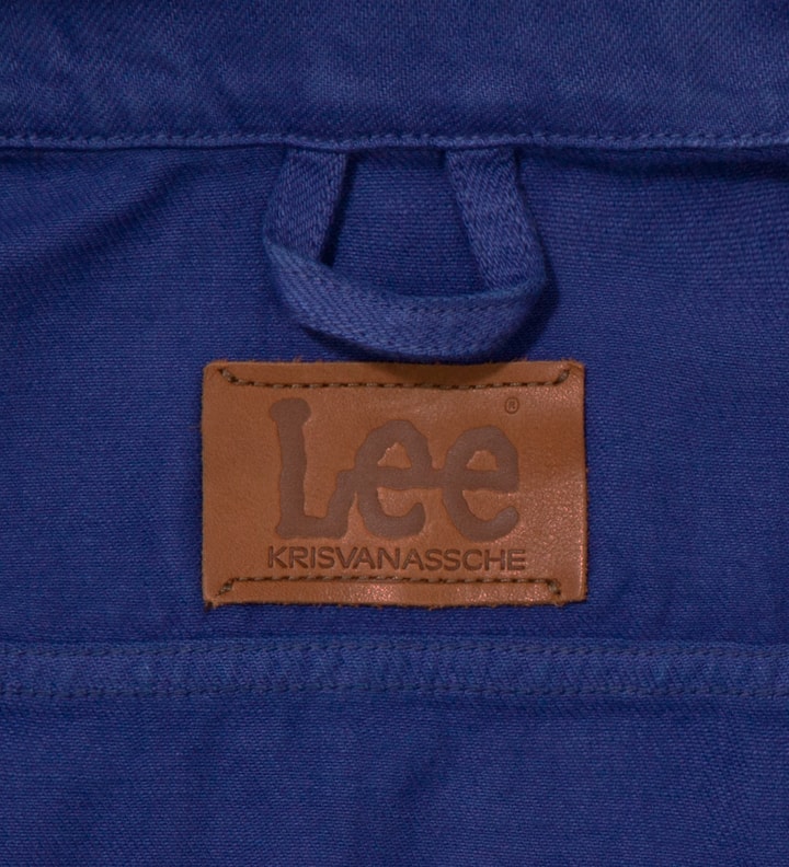 Lee® KRISVANASSCHE Blue Denim Inspired Blouson Jacket Placeholder Image