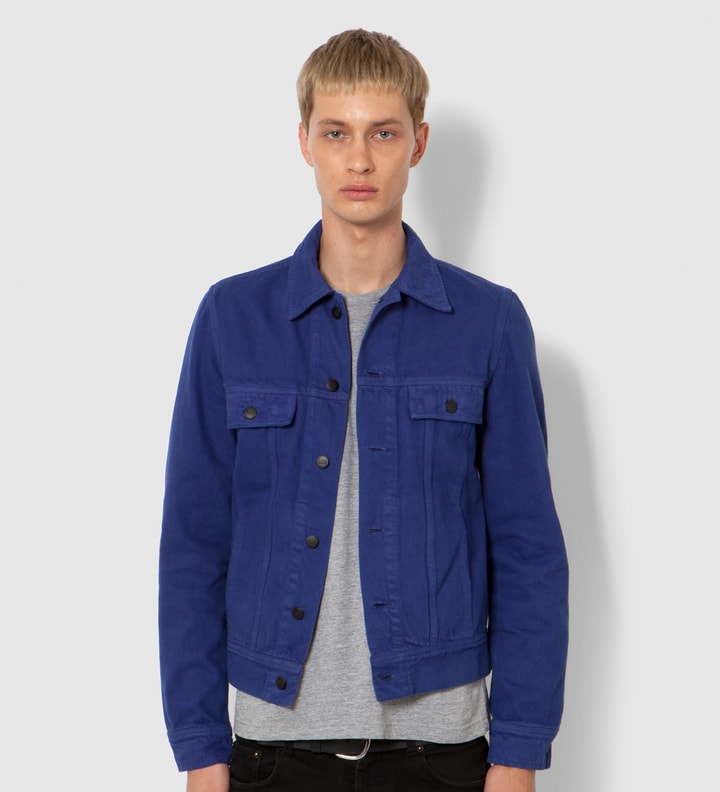 Lee® KRISVANASSCHE Blue Denim Inspired Blouson Jacket Placeholder Image