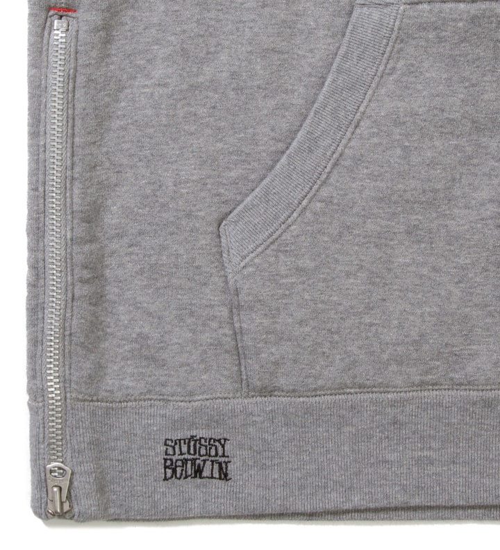 Stussy x The Heartbreakers Grey "Russell" Pullover Parka Hoodie Placeholder Image