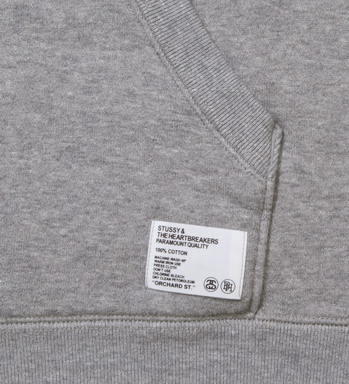 Stussy x The Heartbreakers Grey "Russell" Pullover Parka Hoodie Placeholder Image