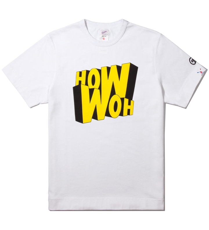 White How Woh Print T-Shirt Placeholder Image