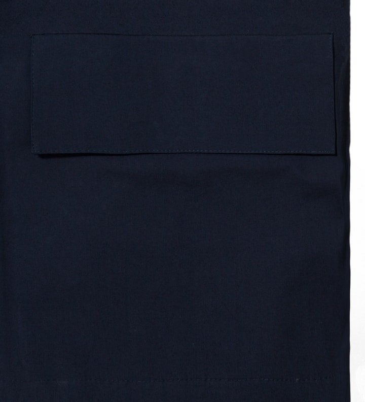 GARBSTORE Navy Laser Cut Seam Welded Fell Jacket