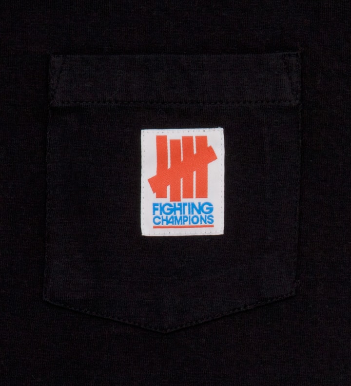 Black Fighting Pocket Long Sleeve T-Shirt   Placeholder Image