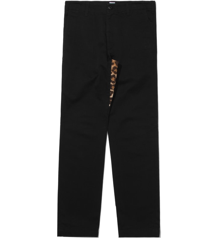 Black Chino Leopard Pants  Placeholder Image