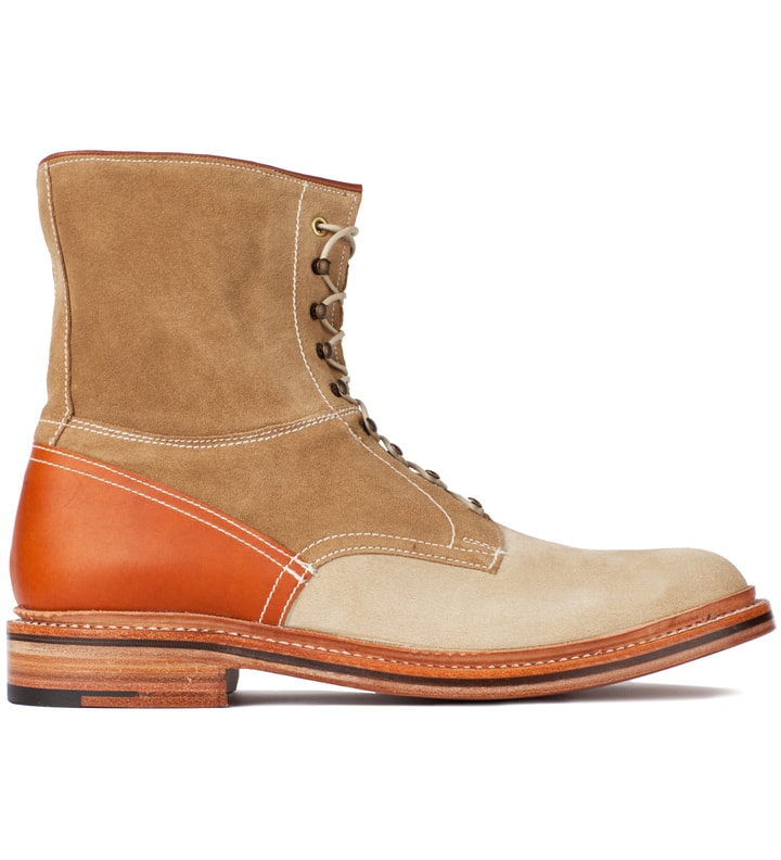 Garbstore x Grenson Tan High Leg Leather Sole Boot Placeholder Image