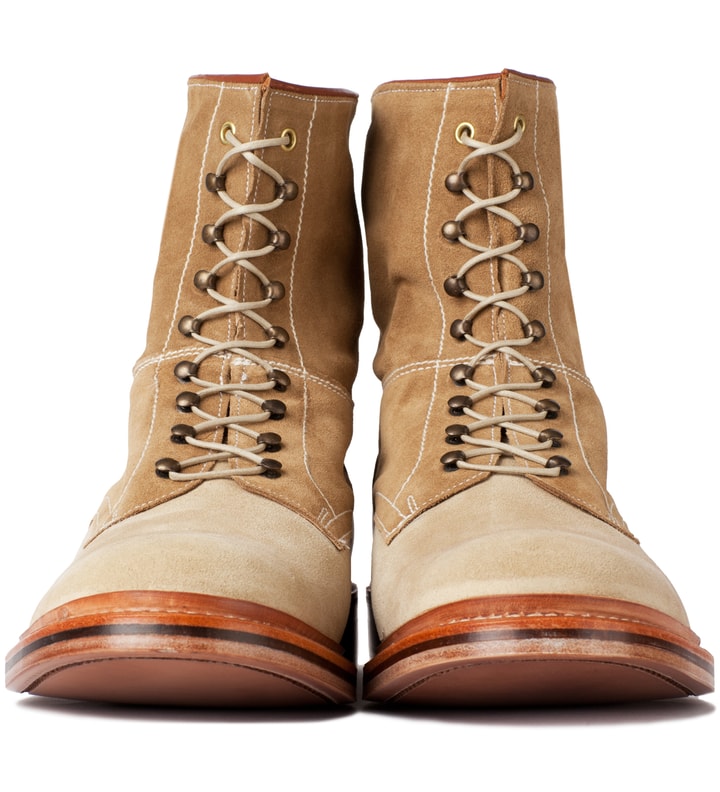 Garbstore x Grenson Tan High Leg Leather Sole Boot Placeholder Image