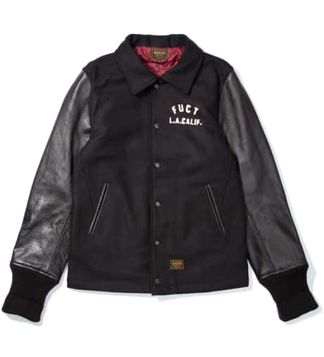 FUCT SSDD - Black FUCT Dealers MC Jacket | HBX - Globally Curated 