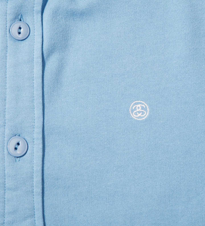 Blue Fleece Button Up Shirt Placeholder Image