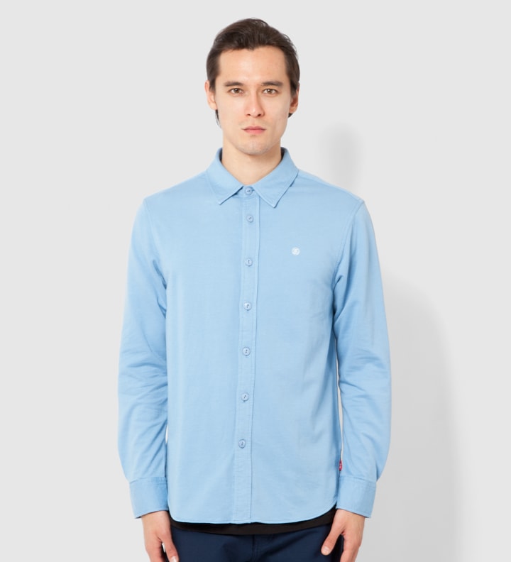Blue Fleece Button Up Shirt Placeholder Image