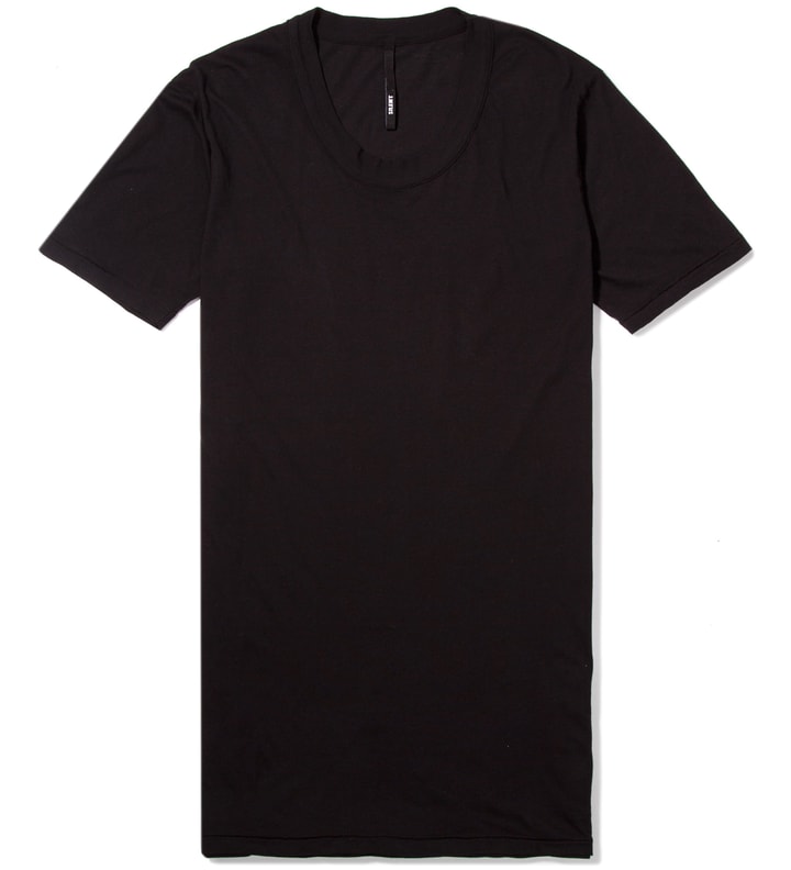 Black Toba Oval Neck T-Shirt Placeholder Image
