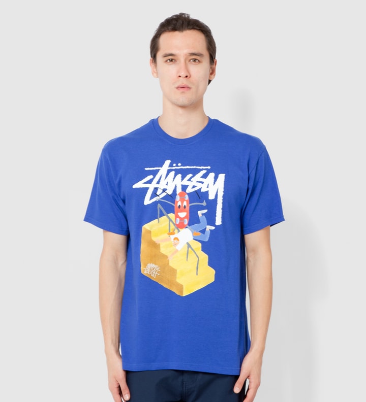 Stüssy Royal Blue Handrail T-Shirt