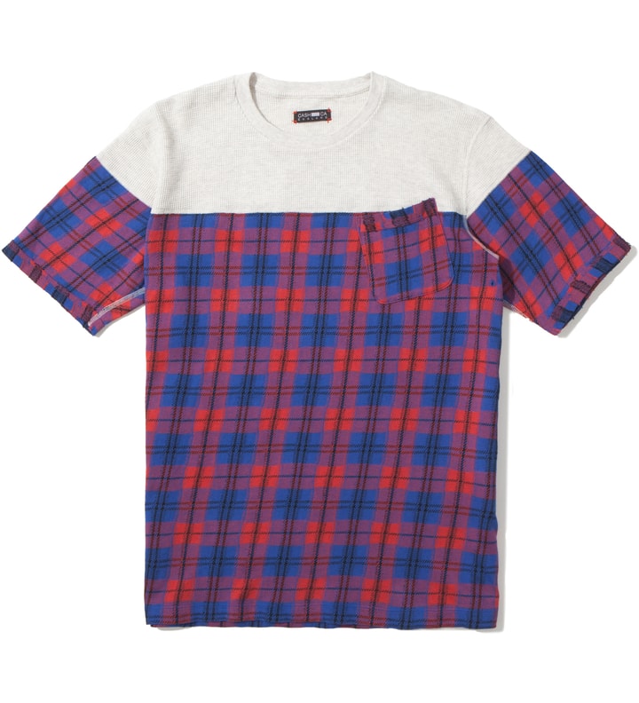 Red Panel Check Short Sleeves T- Shirt Placeholder Image