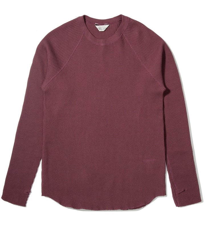 Burgundy Thermal Long Sleeve T-Shirt  Placeholder Image