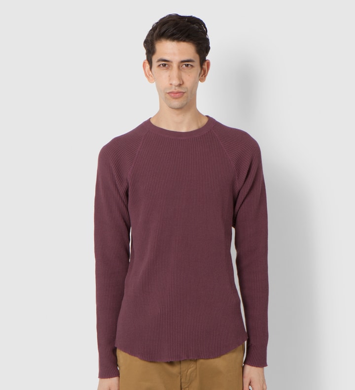 Burgundy Thermal Long Sleeve T-Shirt  Placeholder Image